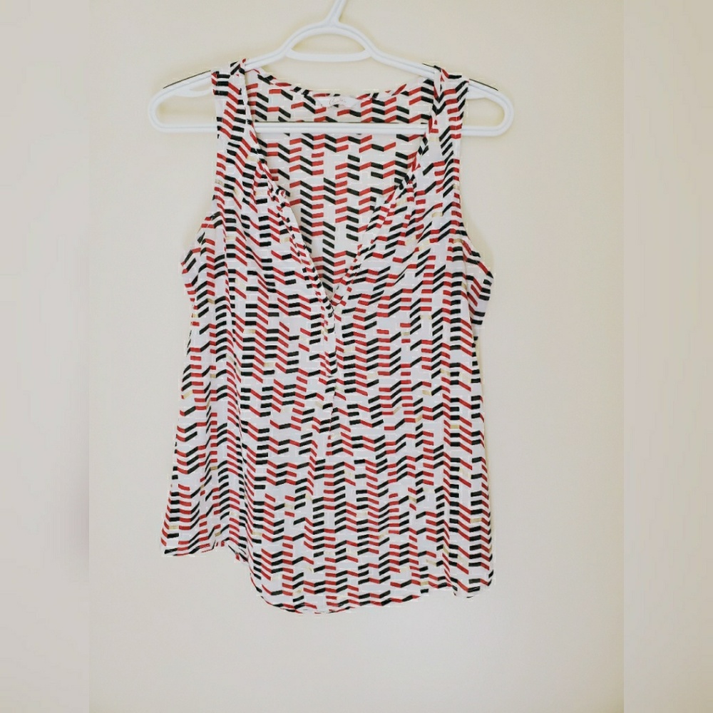 Multicolored Sheer Blouse